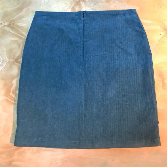 Simplee’s Pencil Skirt Corduroy BerryGo Bodycon Luxury Floral Embroidered Small - Picture 12 of 16